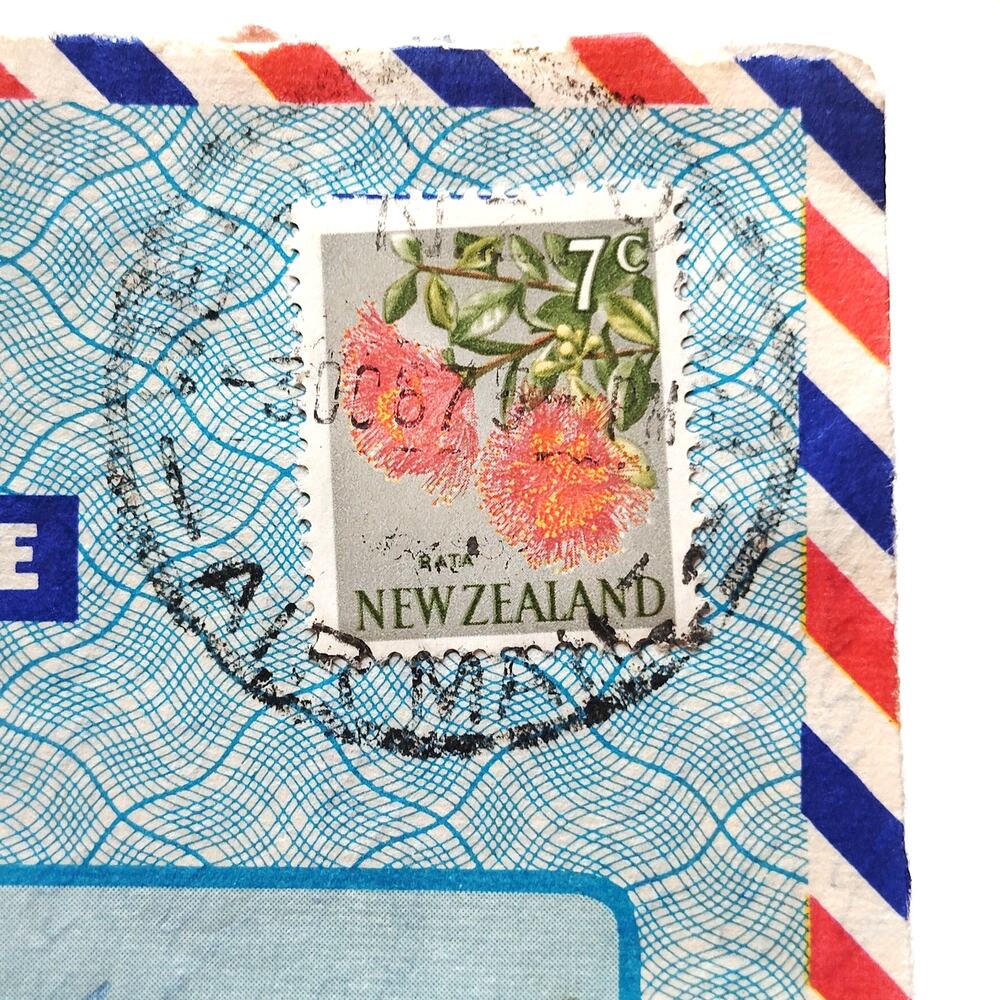 1967 New Zealand Croxley Aerogramme Fox Glacier 7c Stamp Wellington Cancel